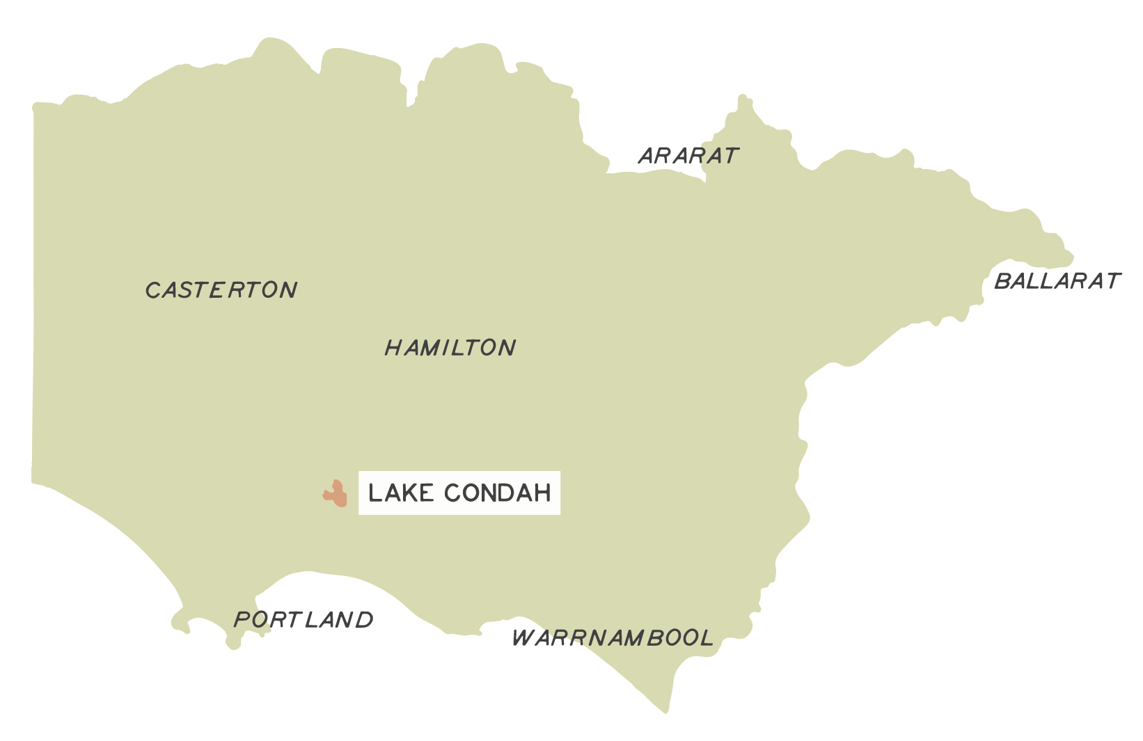 Lake Condah map